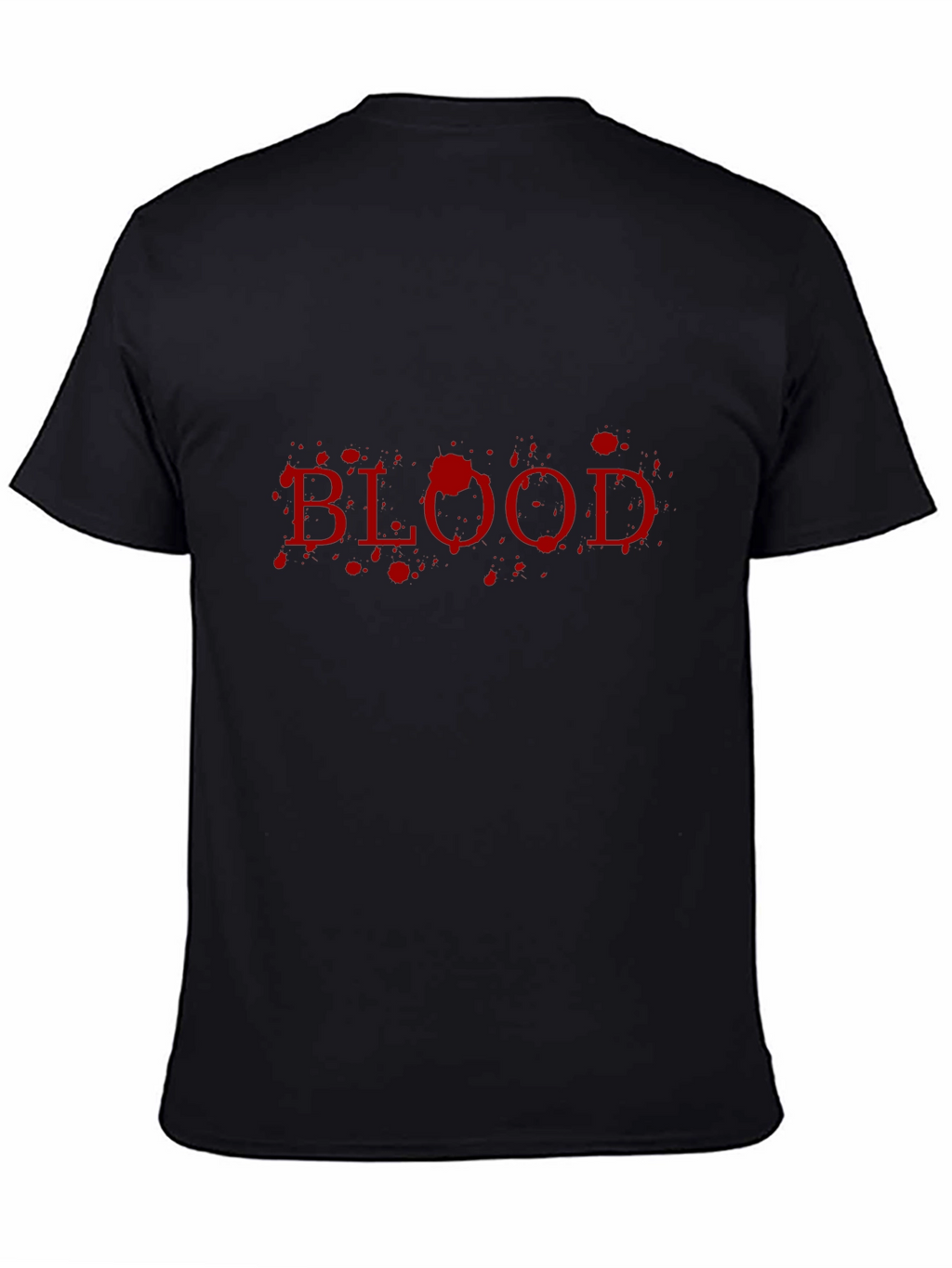 Blood Splatter Graphic T-Shirt - Mens Black Tee