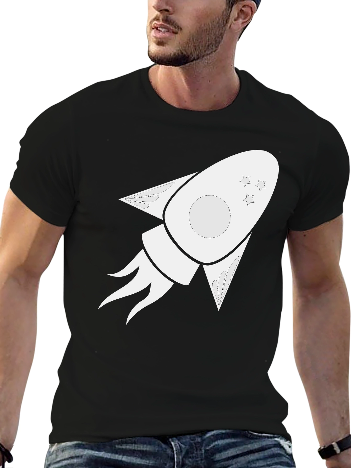 Rocket Graphic Tee - Blast Off in Style!