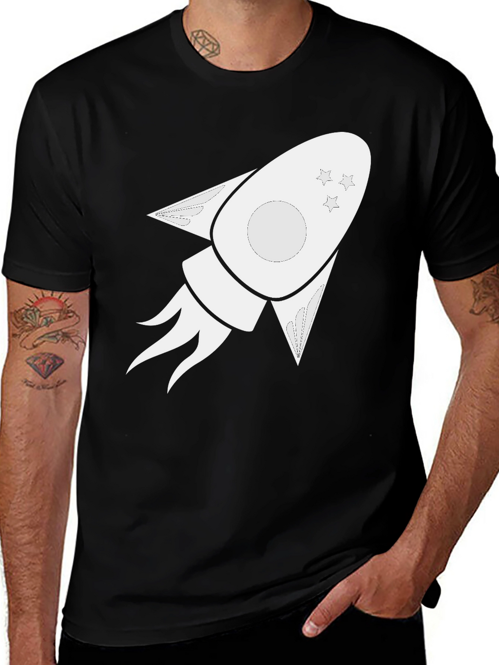 Rocket Graphic Tee - Blast Off in Style!