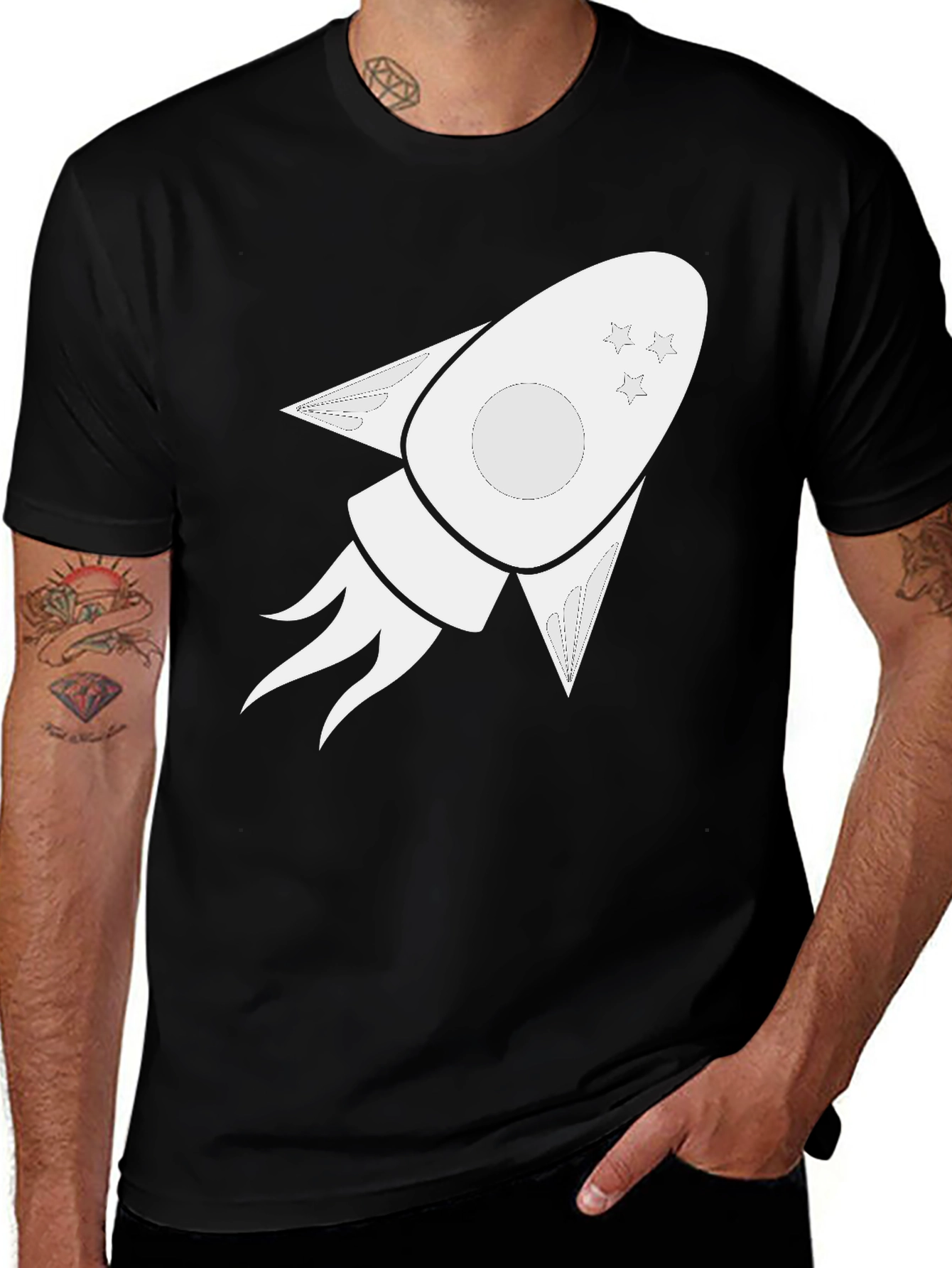 Rocket Graphic Tee - Blast Off in Style!