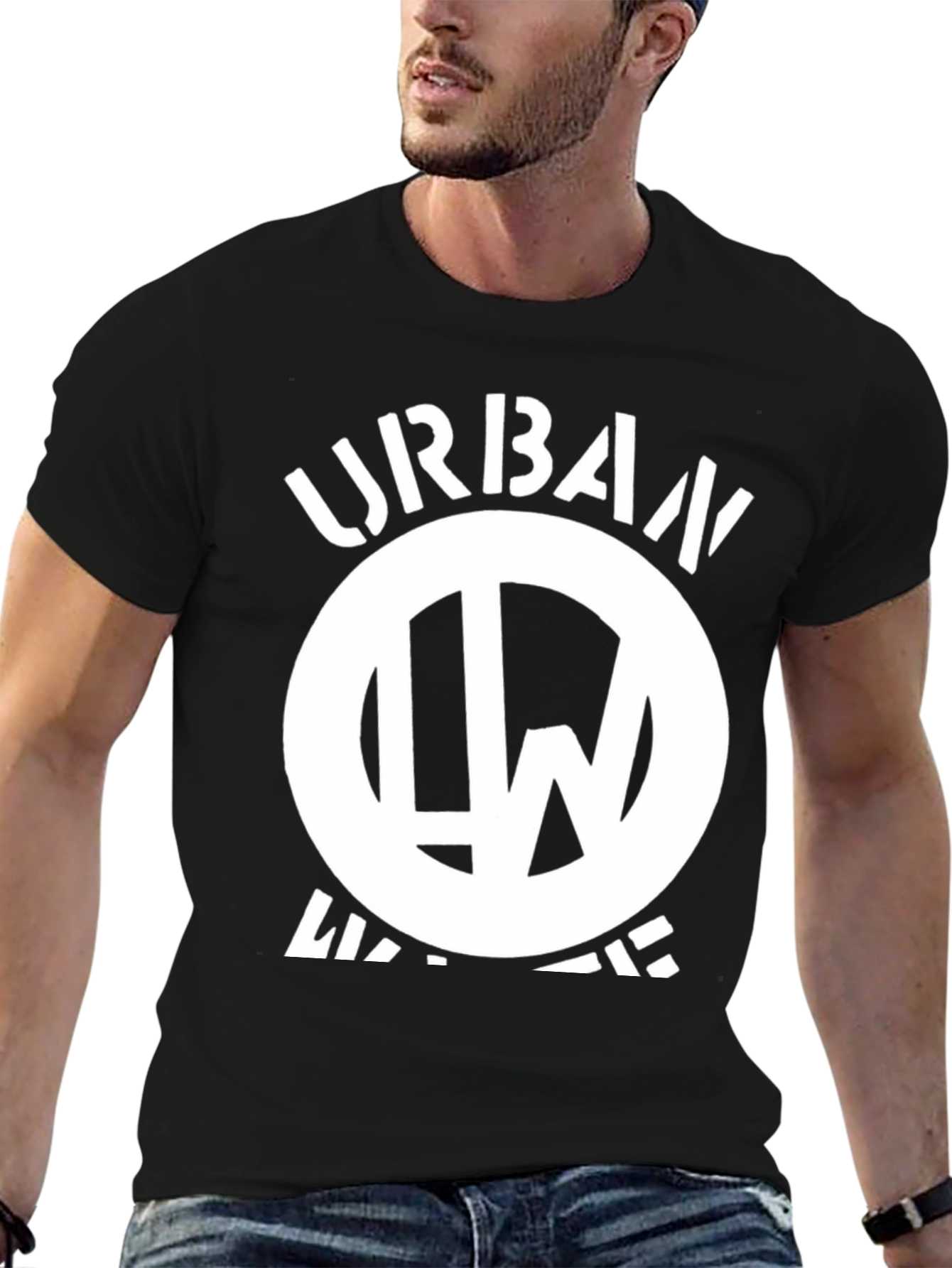 Urban Warrior Black Graphic T-Shirt