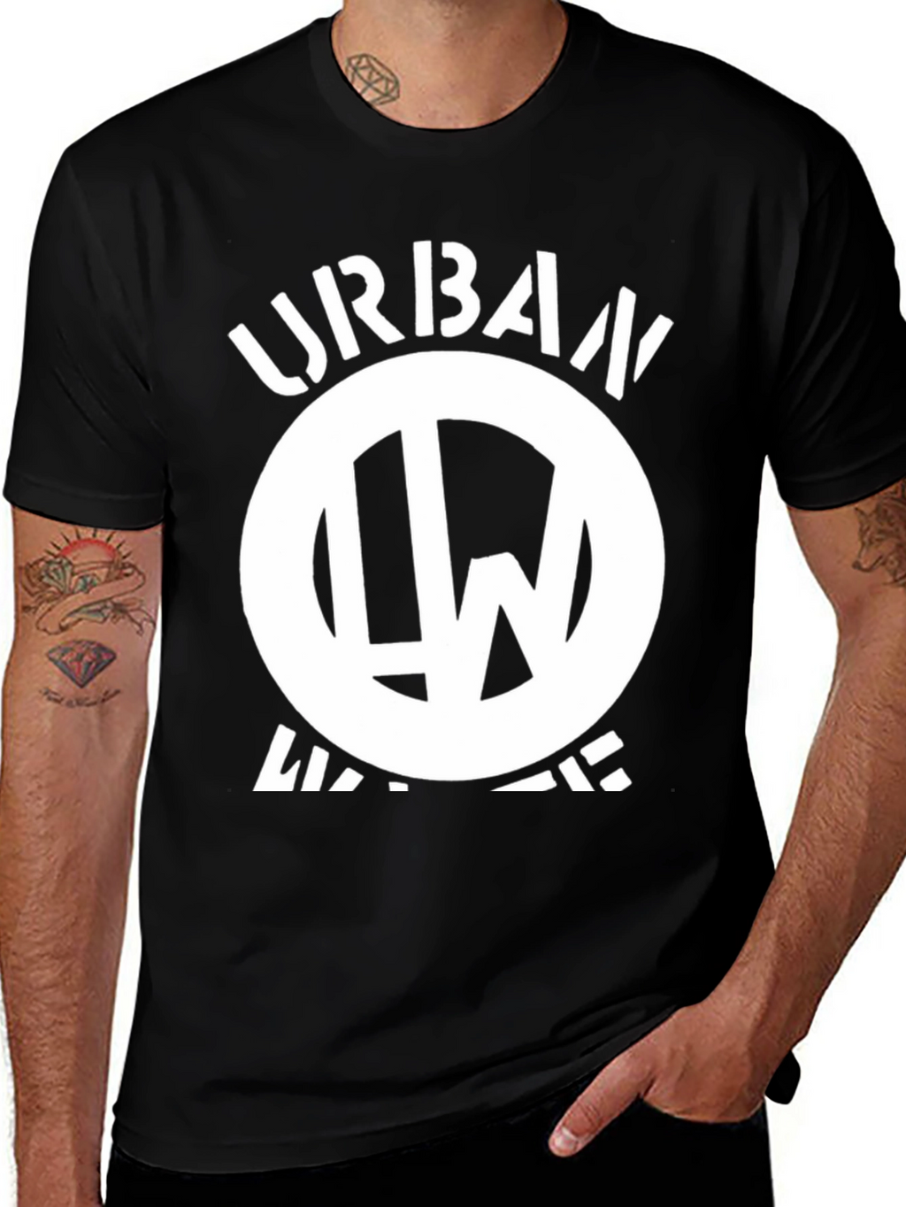 Urban Warrior Black Graphic T-Shirt