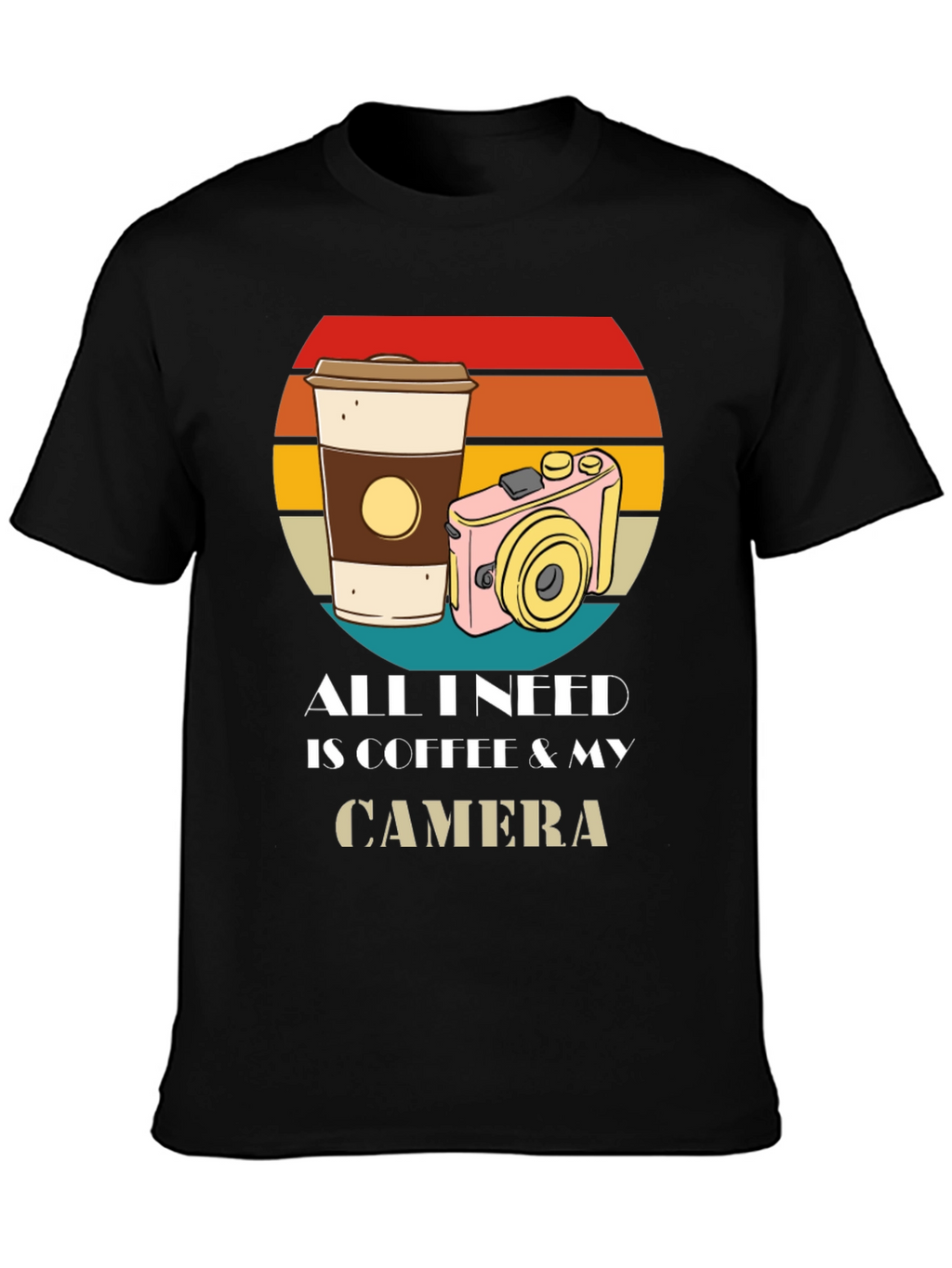 Coffee & Camera Graphic T-Shirt