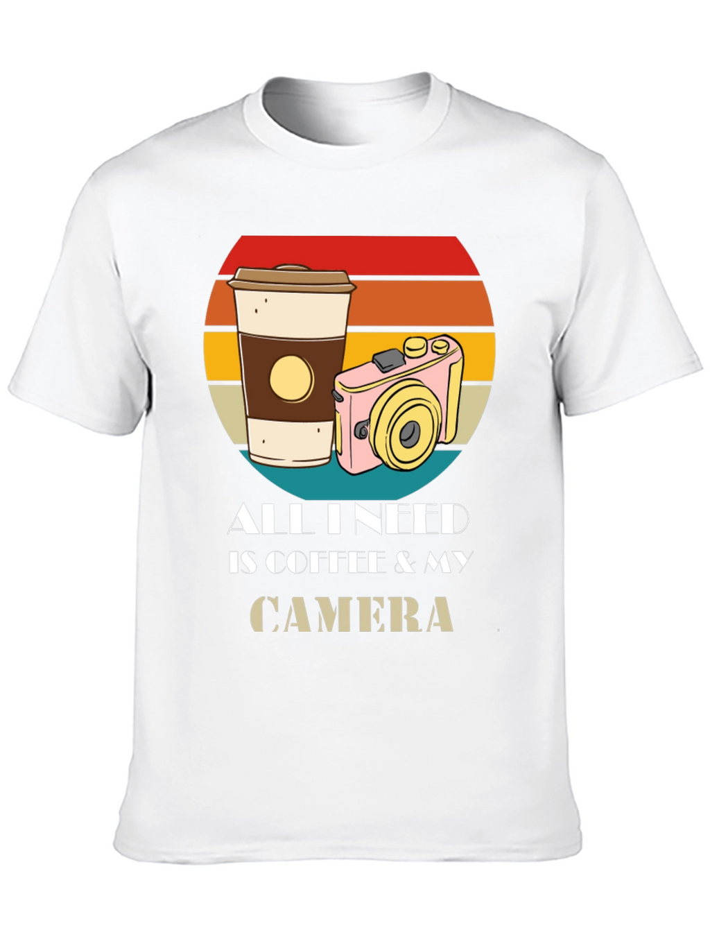Coffee & Camera Graphic T-Shirt