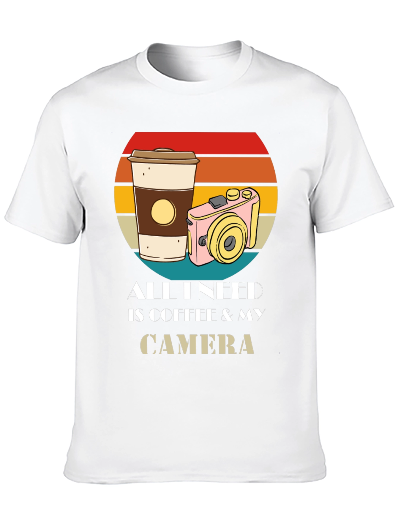 Coffee & Camera Graphic T-Shirt