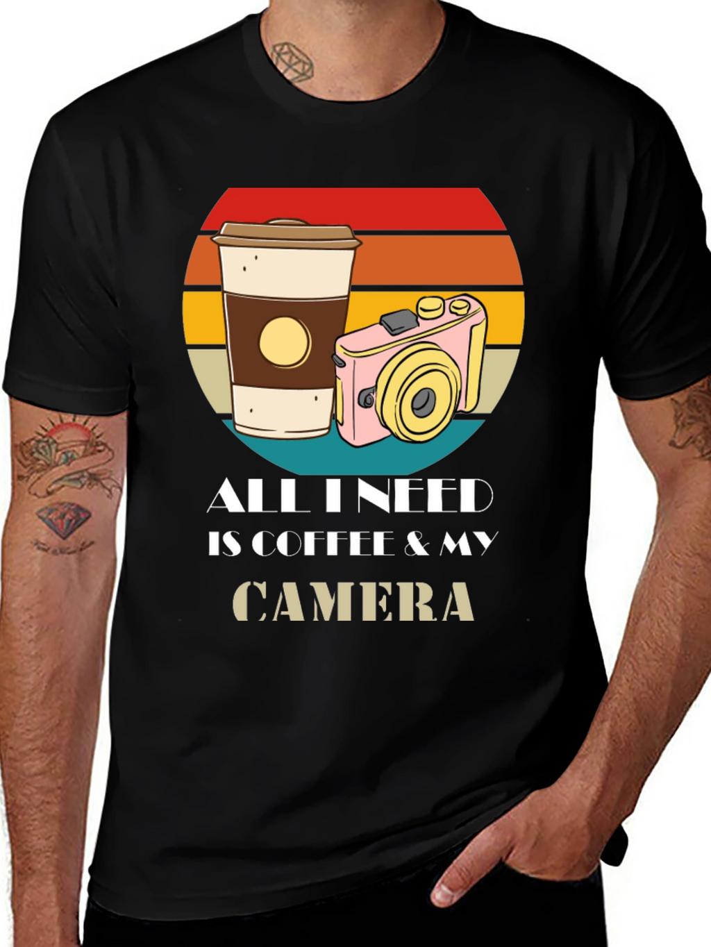 Coffee & Camera Graphic T-Shirt