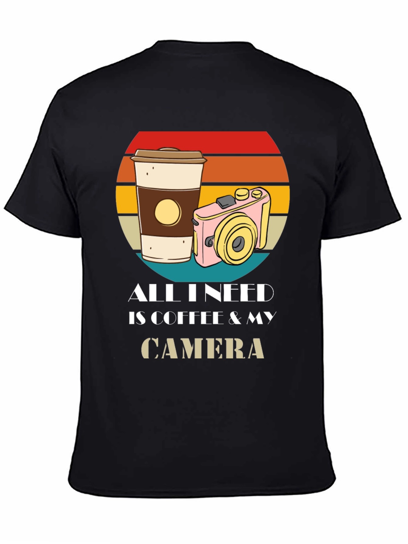 Coffee & Camera Graphic T-Shirt