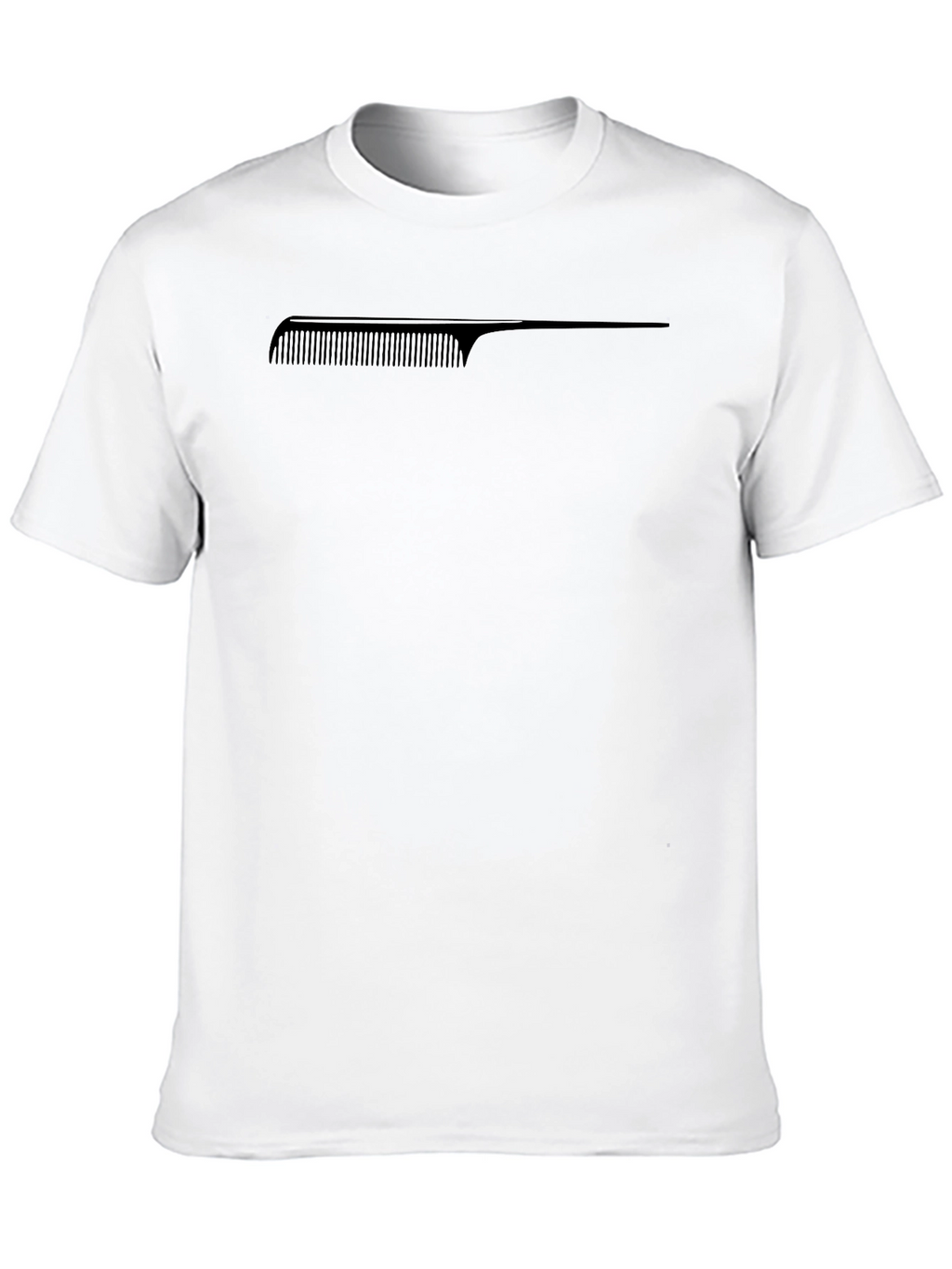 Comb Graphic Tee - Stylish Black T-Shirt