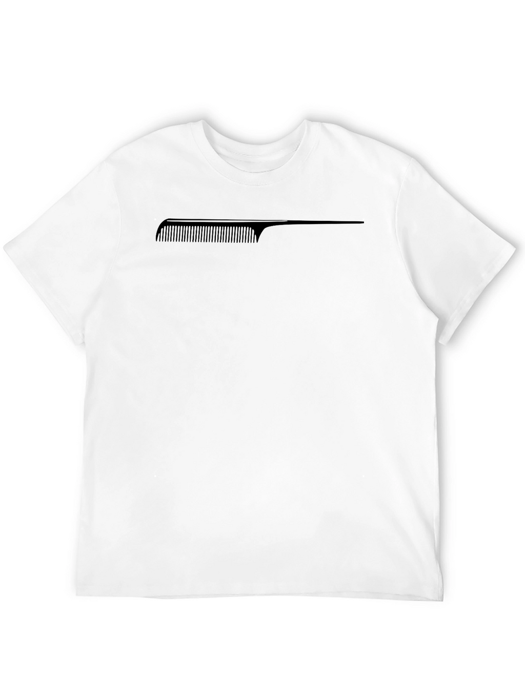 Comb Graphic Tee - Stylish Black T-Shirt