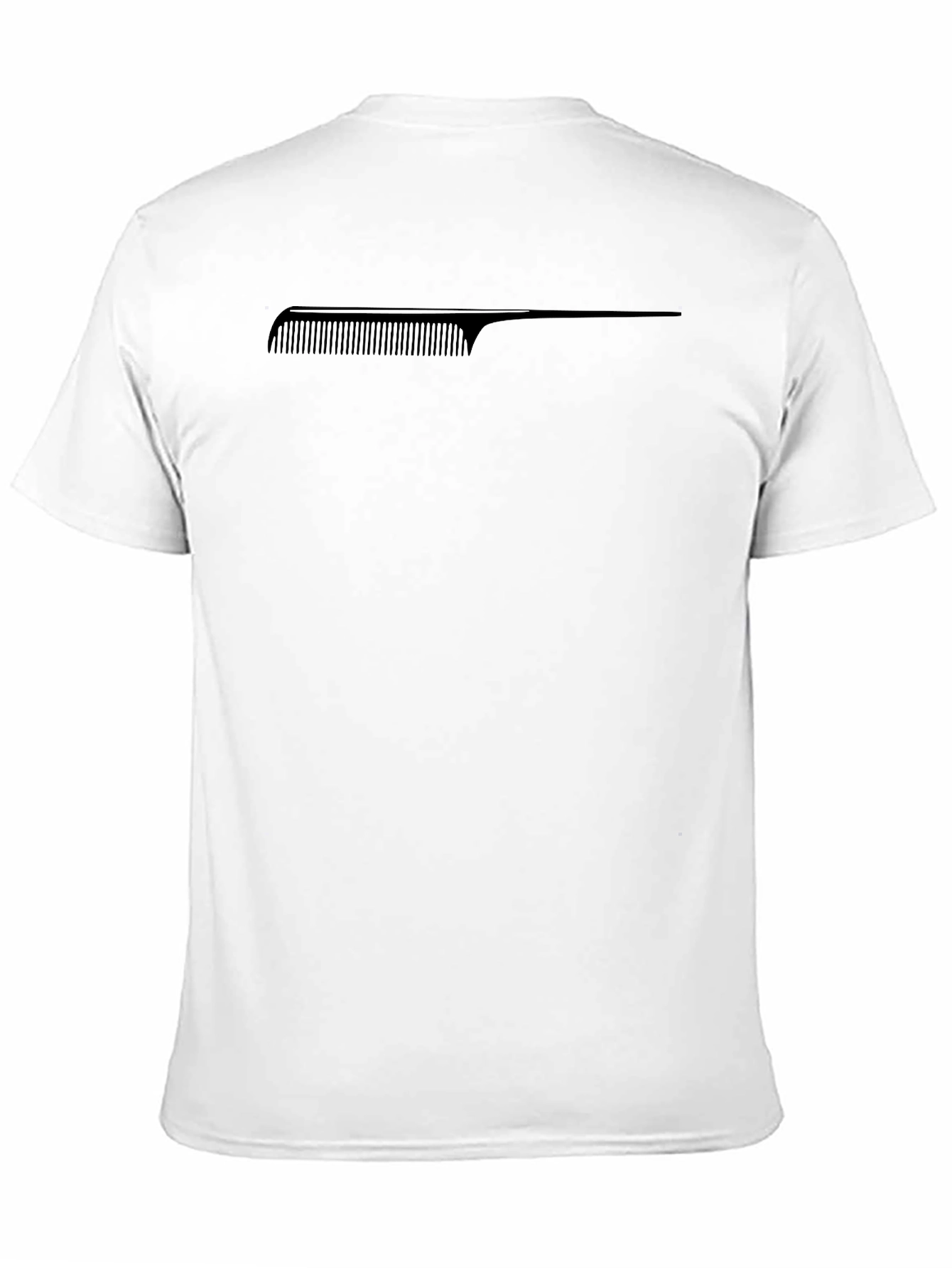 Comb Graphic Tee - Stylish Black T-Shirt
