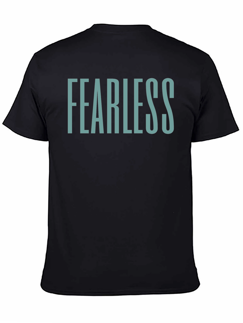 Fearless Graphic Tee - Black Crew Neck