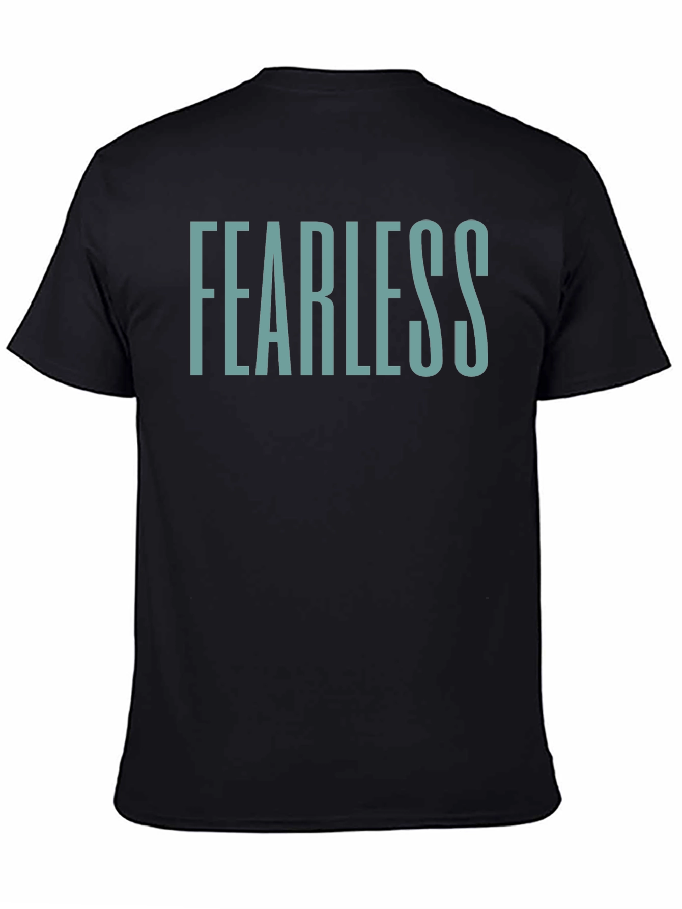 Fearless Graphic Tee - Black Crew Neck