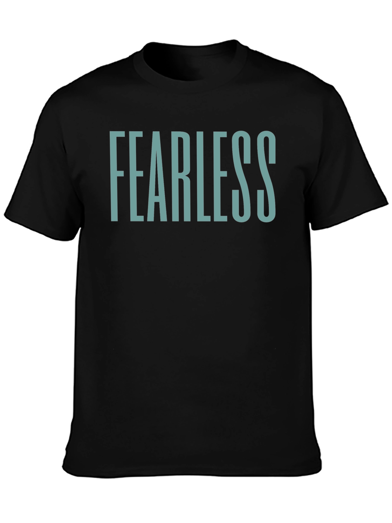Fearless Graphic Tee - Black Crew Neck