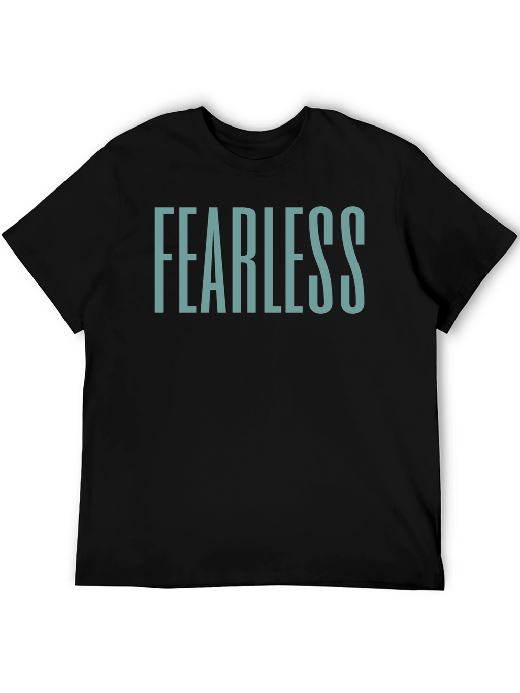 Fearless Graphic Tee - Black Crew Neck