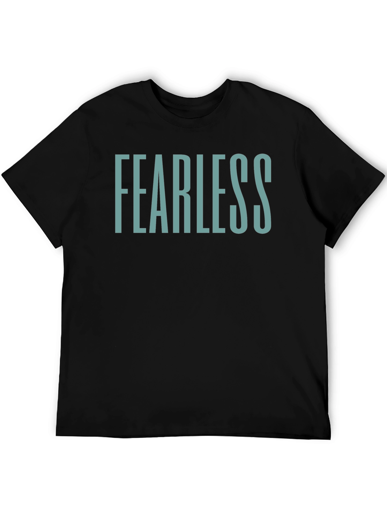 Fearless Graphic Tee - Black Crew Neck