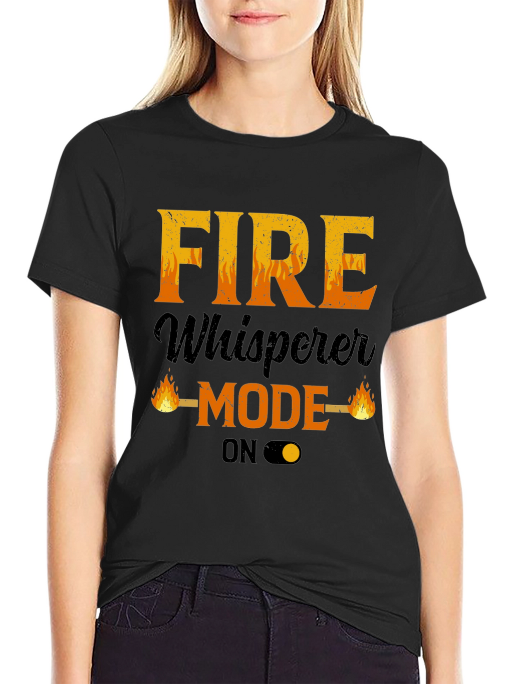 Fire Whisperer Mode On T-Shirt - Mens Graphic Tee