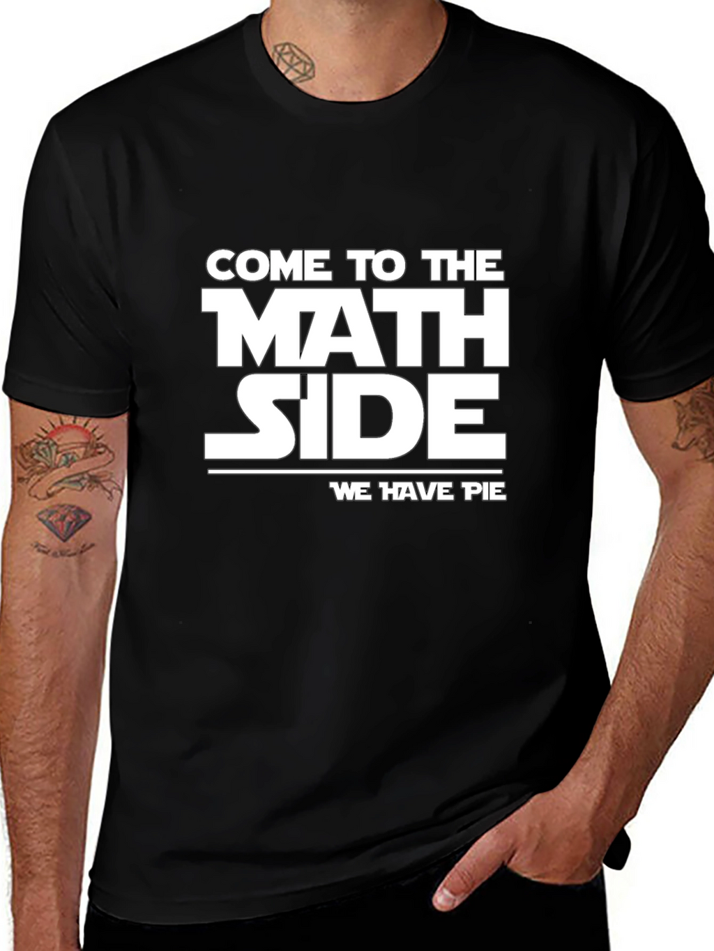 Math Side Pie T-Shirt - Funny Geeky Tee