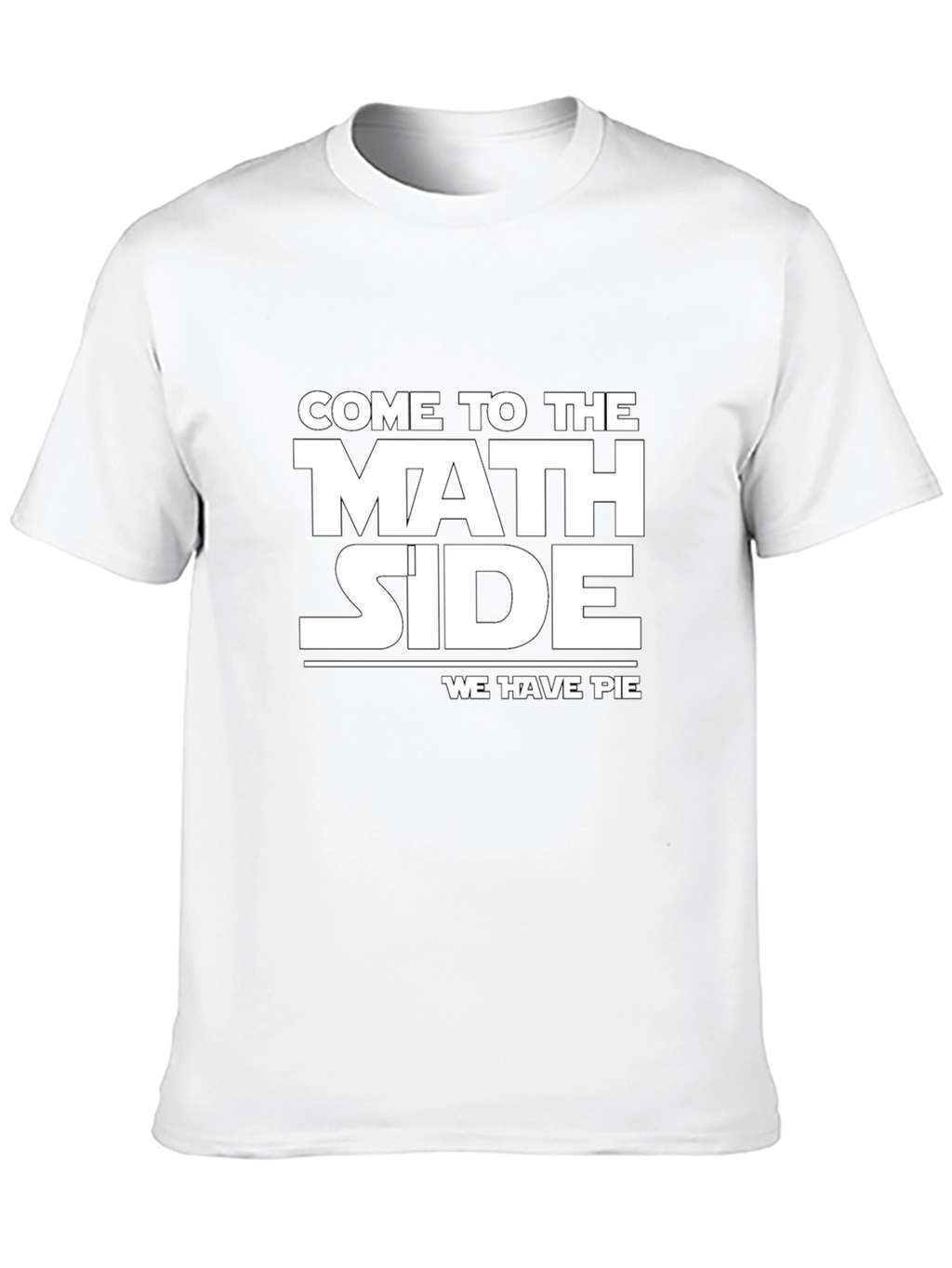 Math Side Pie T-Shirt - Funny Geeky Tee