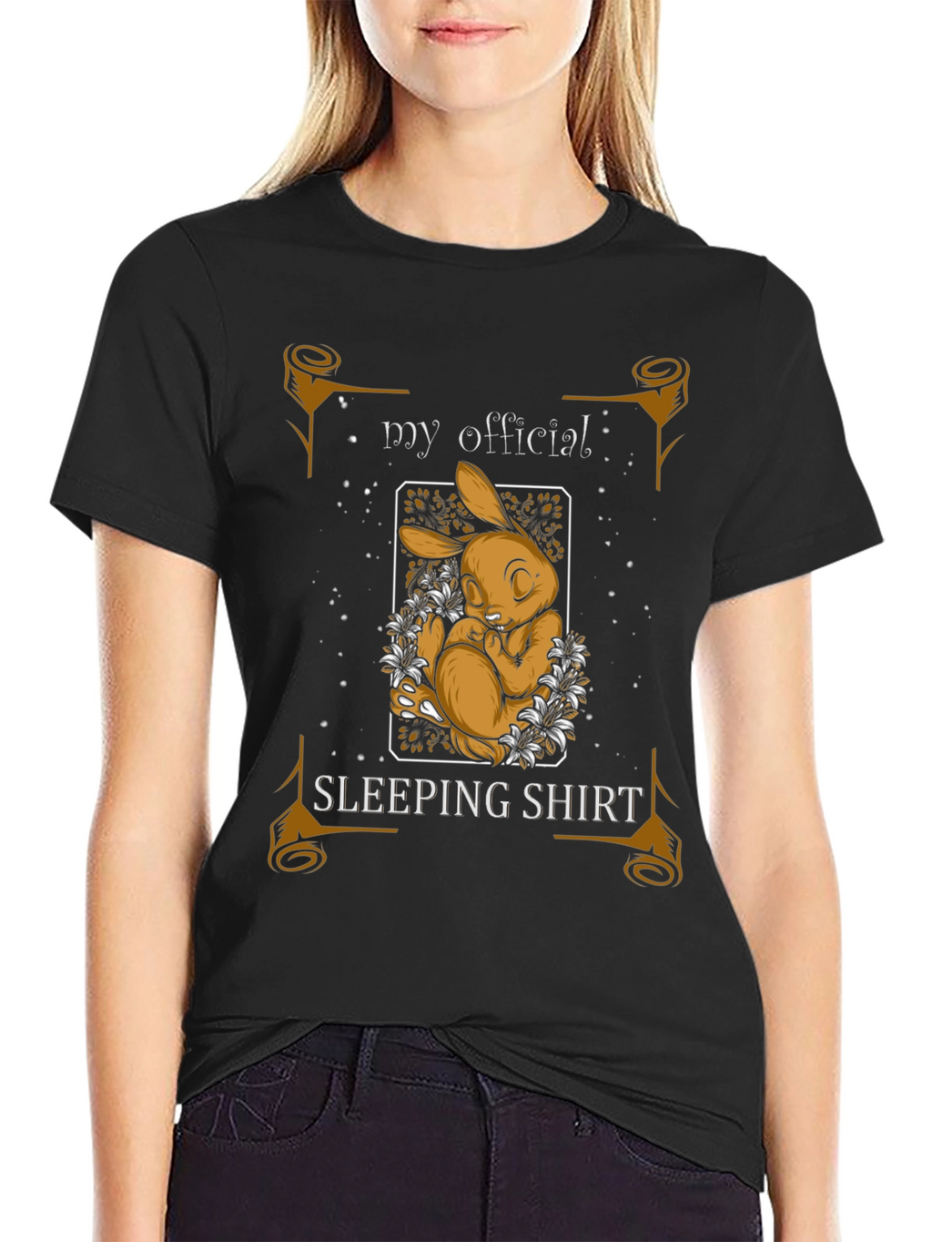 My Official Sleeping Shirt - Cute Bunny Design