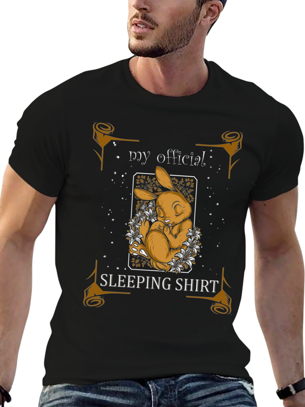 My Official Sleeping Shirt - Cute Bunny Design