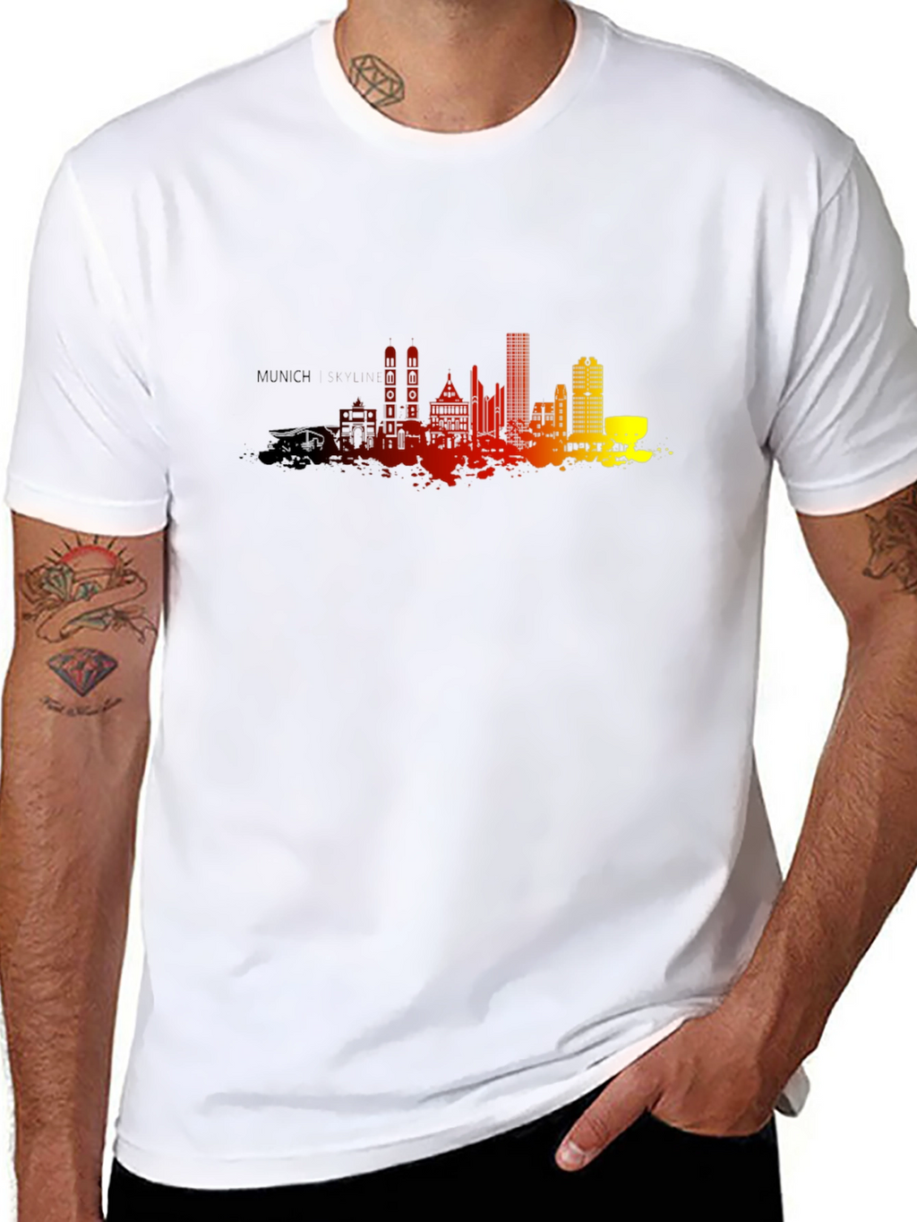 Munich Skyline T-Shirt - City Silhouette Tee