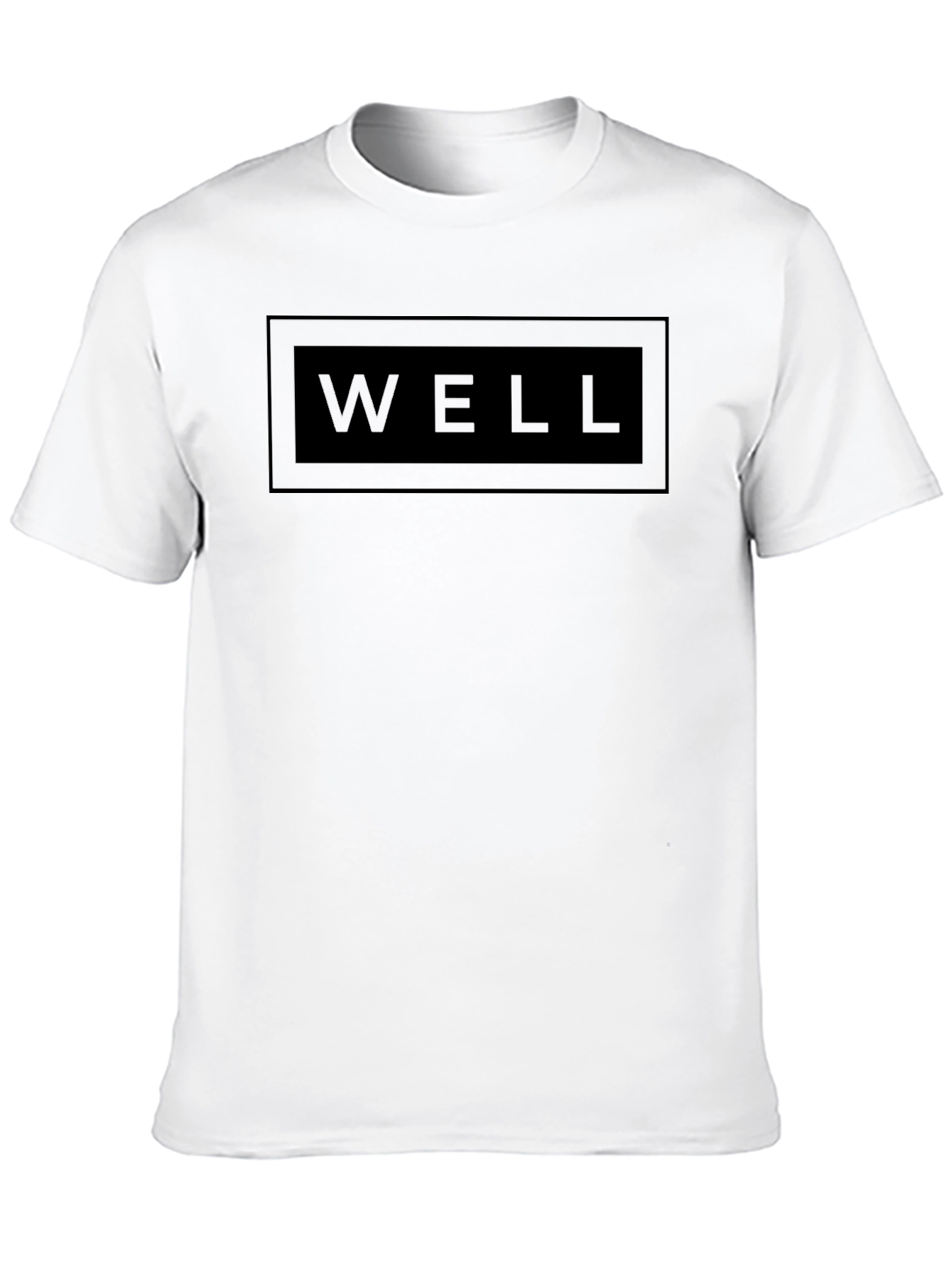 Mens Black Graphic T-Shirt - WELL Design