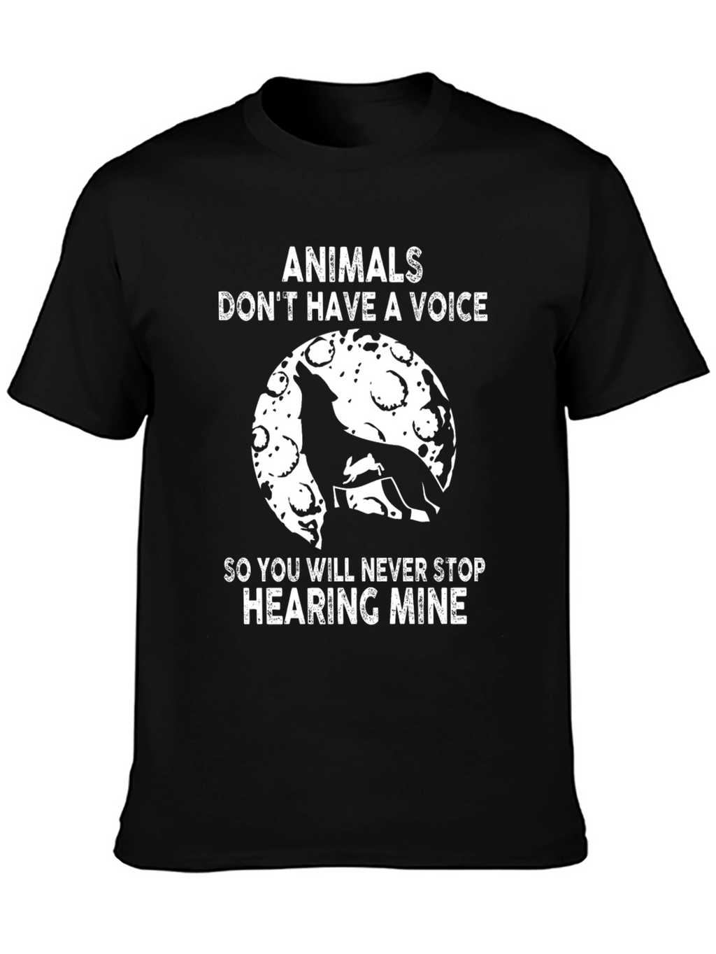 Animals Voice T-Shirt - Black
