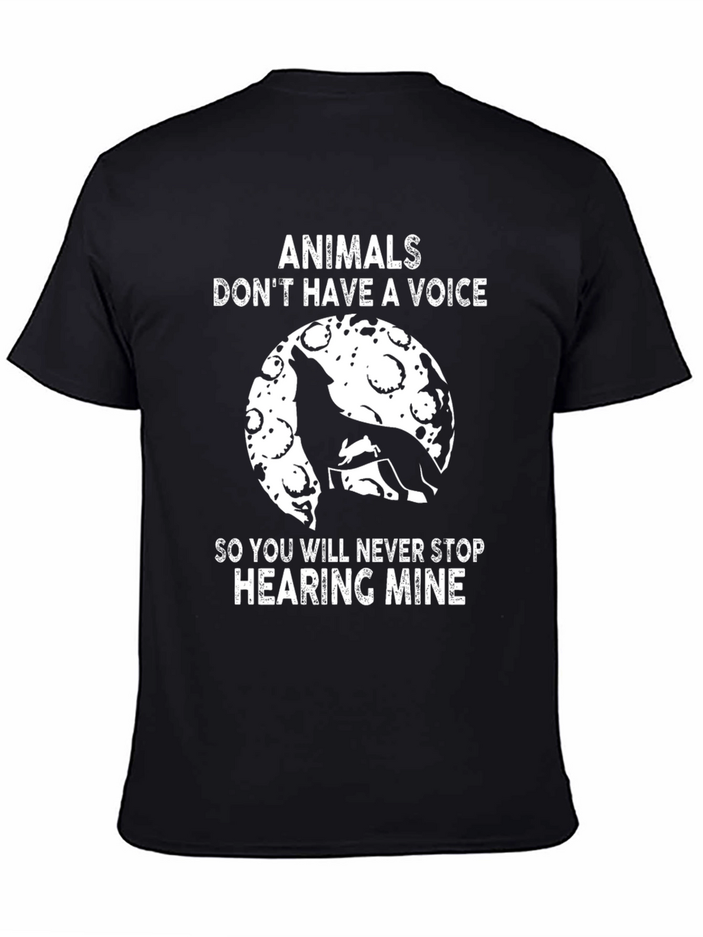 Animals Voice T-Shirt - Black