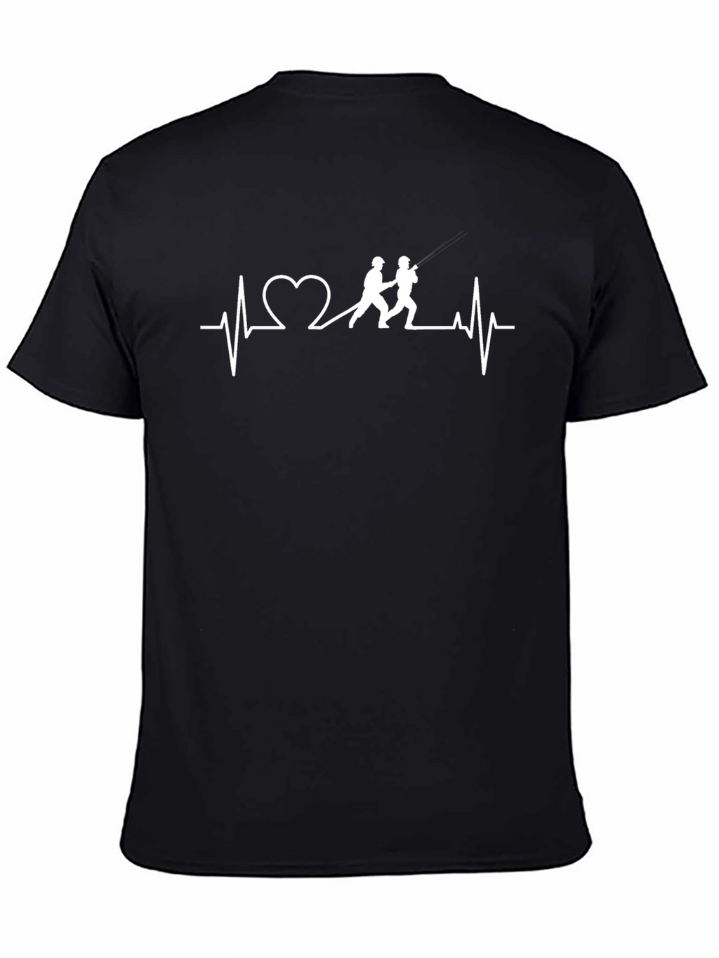 Firefighter Heartbeat Graphic Tee