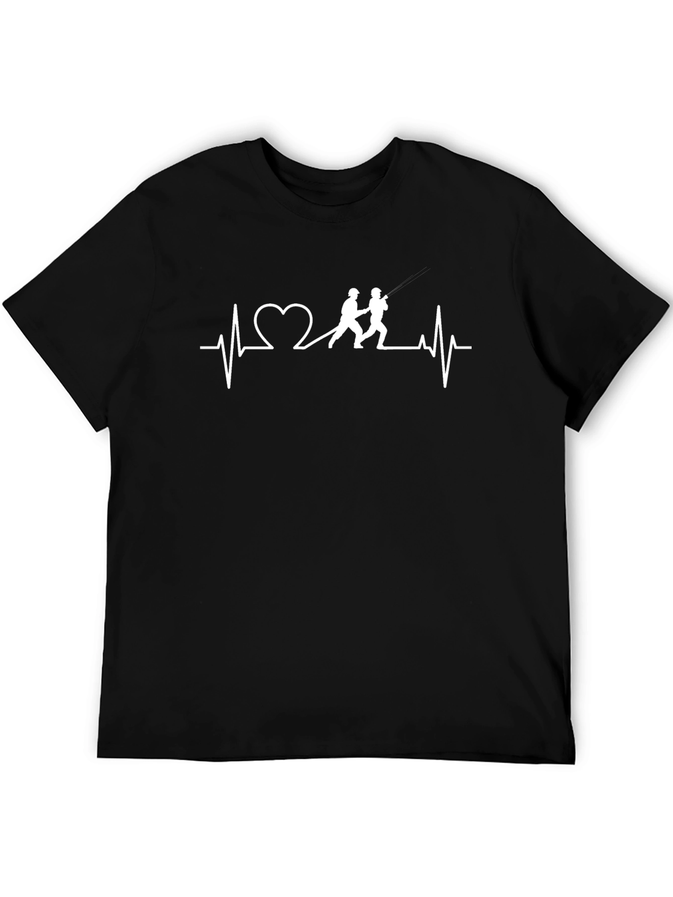 Firefighter Heartbeat Graphic Tee