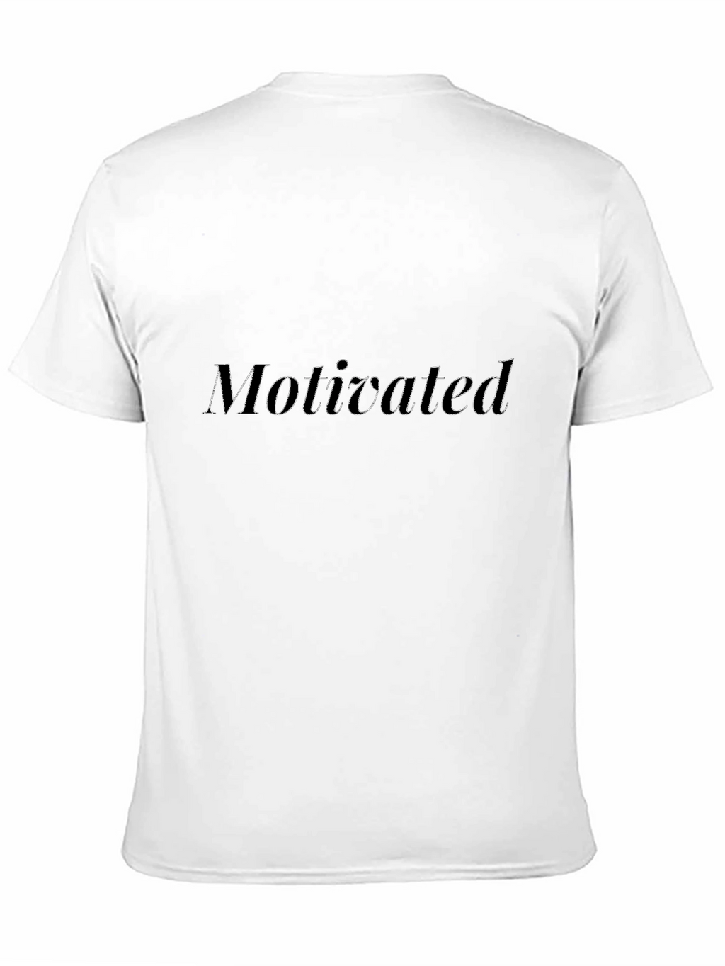 Motivated Black Tee - Stylish & Comfy
