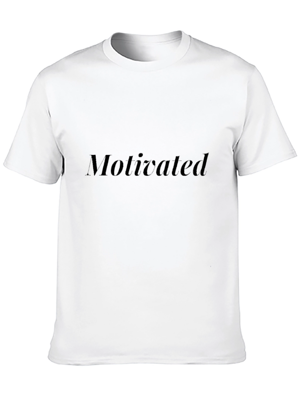 Motivated Black Tee - Stylish & Comfy