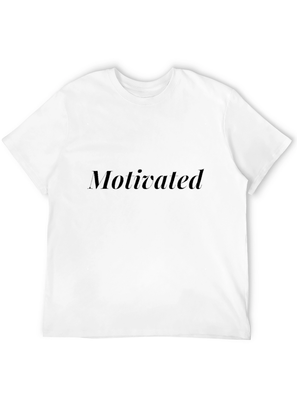 Motivated Black Tee - Stylish & Comfy