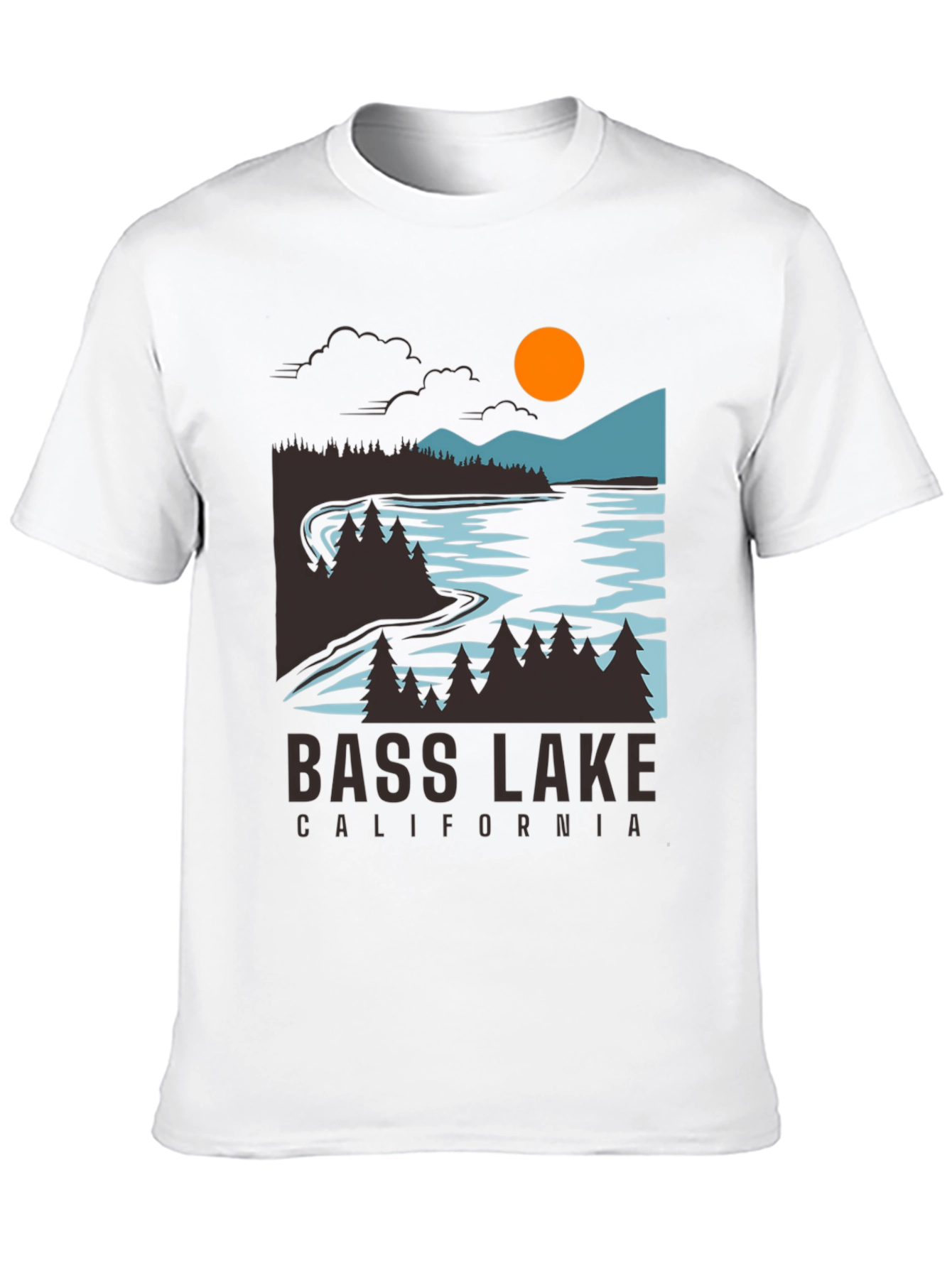 Bass Lake California T-Shirt - Nature Graphic Tee