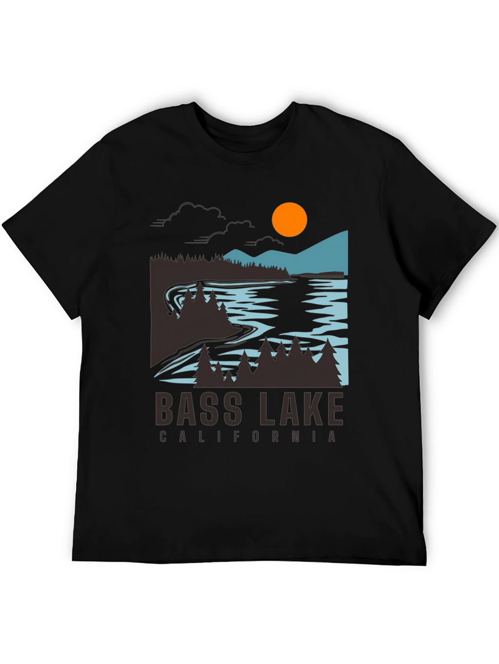 Bass Lake California T-Shirt - Nature Graphic Tee