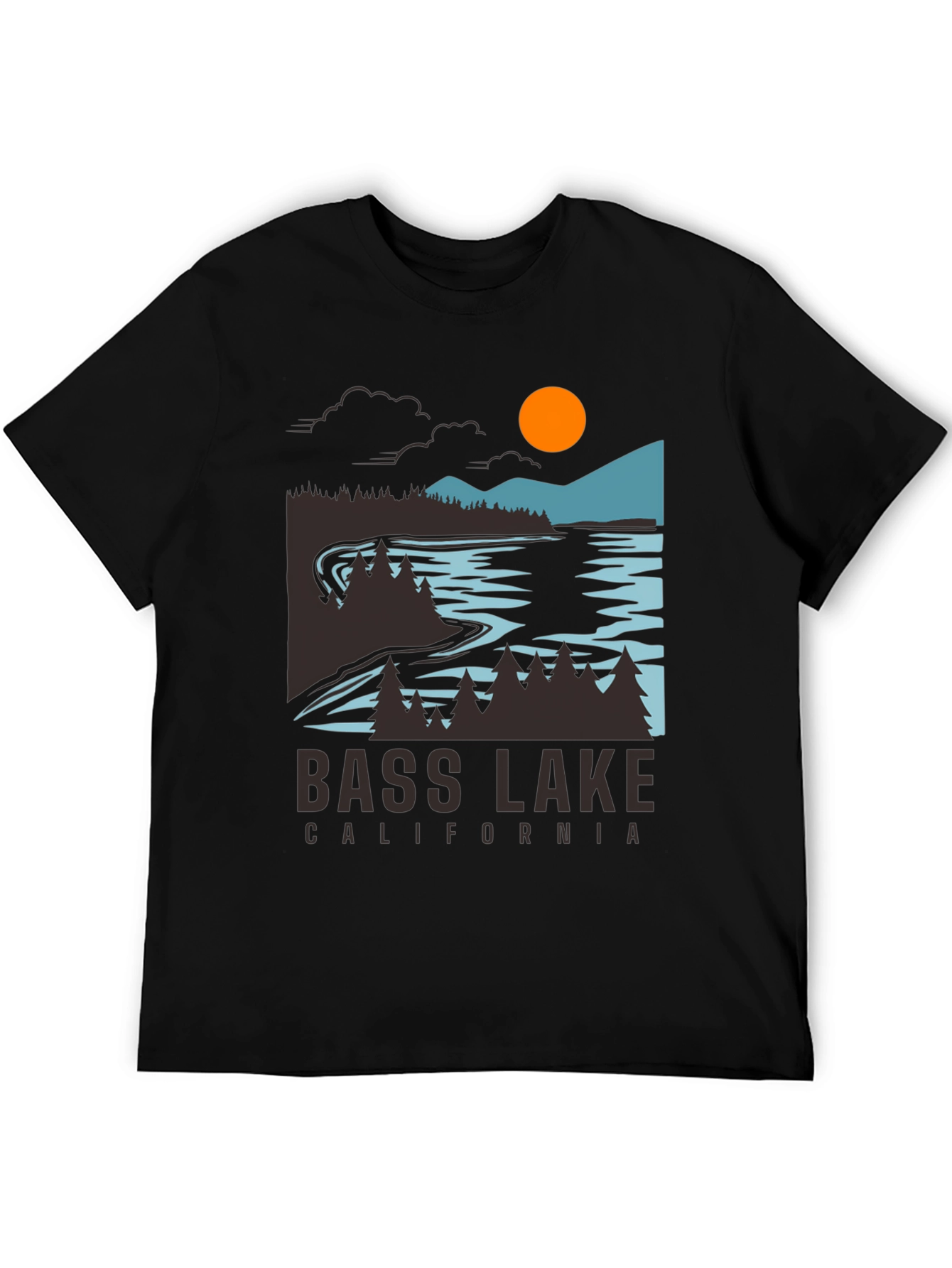 Bass Lake California T-Shirt - Nature Graphic Tee