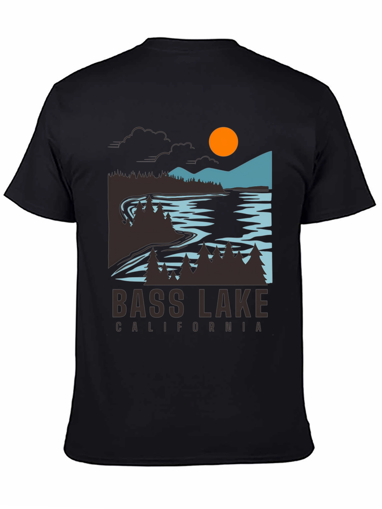 Bass Lake California T-Shirt - Nature Graphic Tee