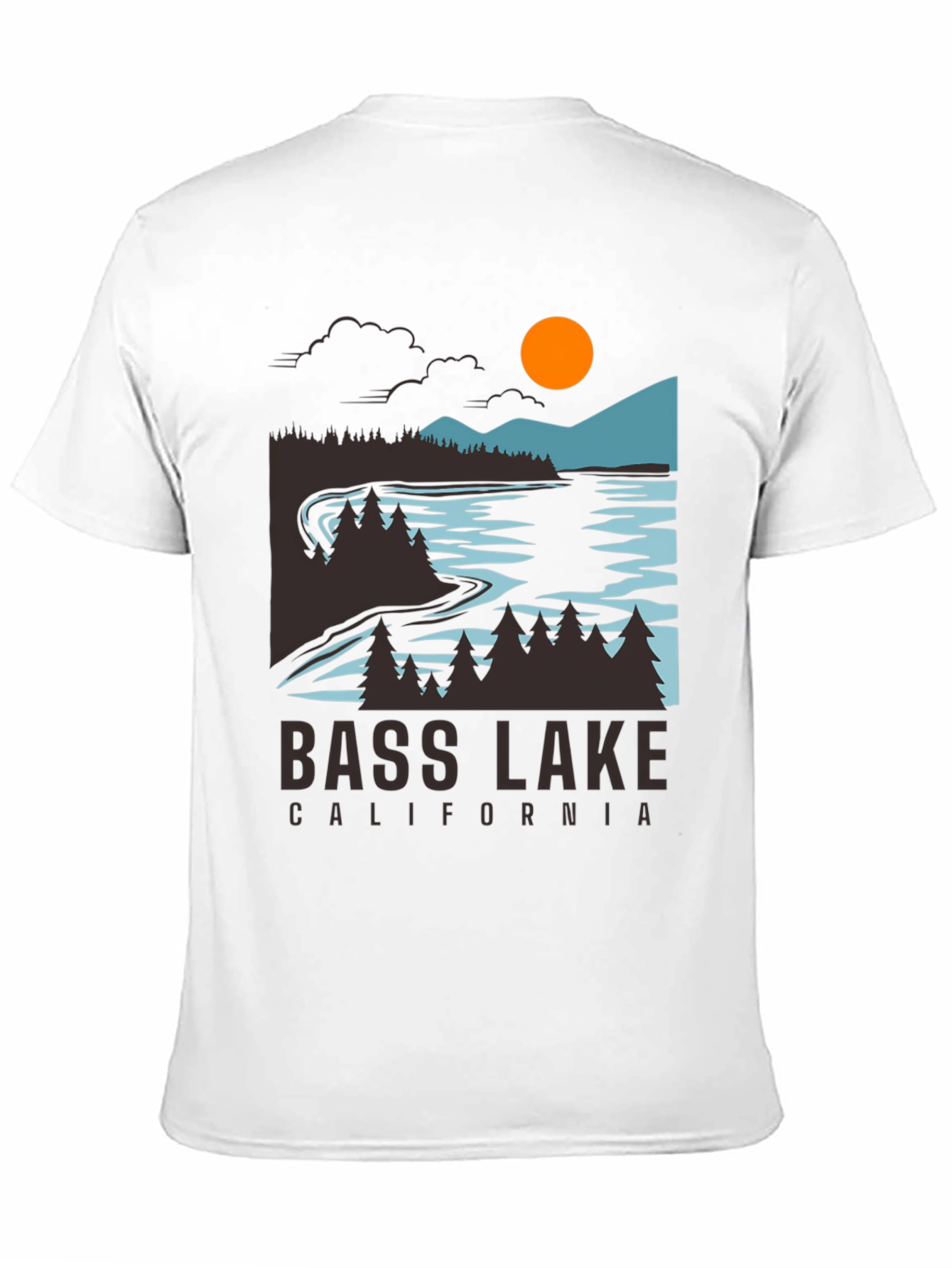 Bass Lake California T-Shirt - Nature Graphic Tee