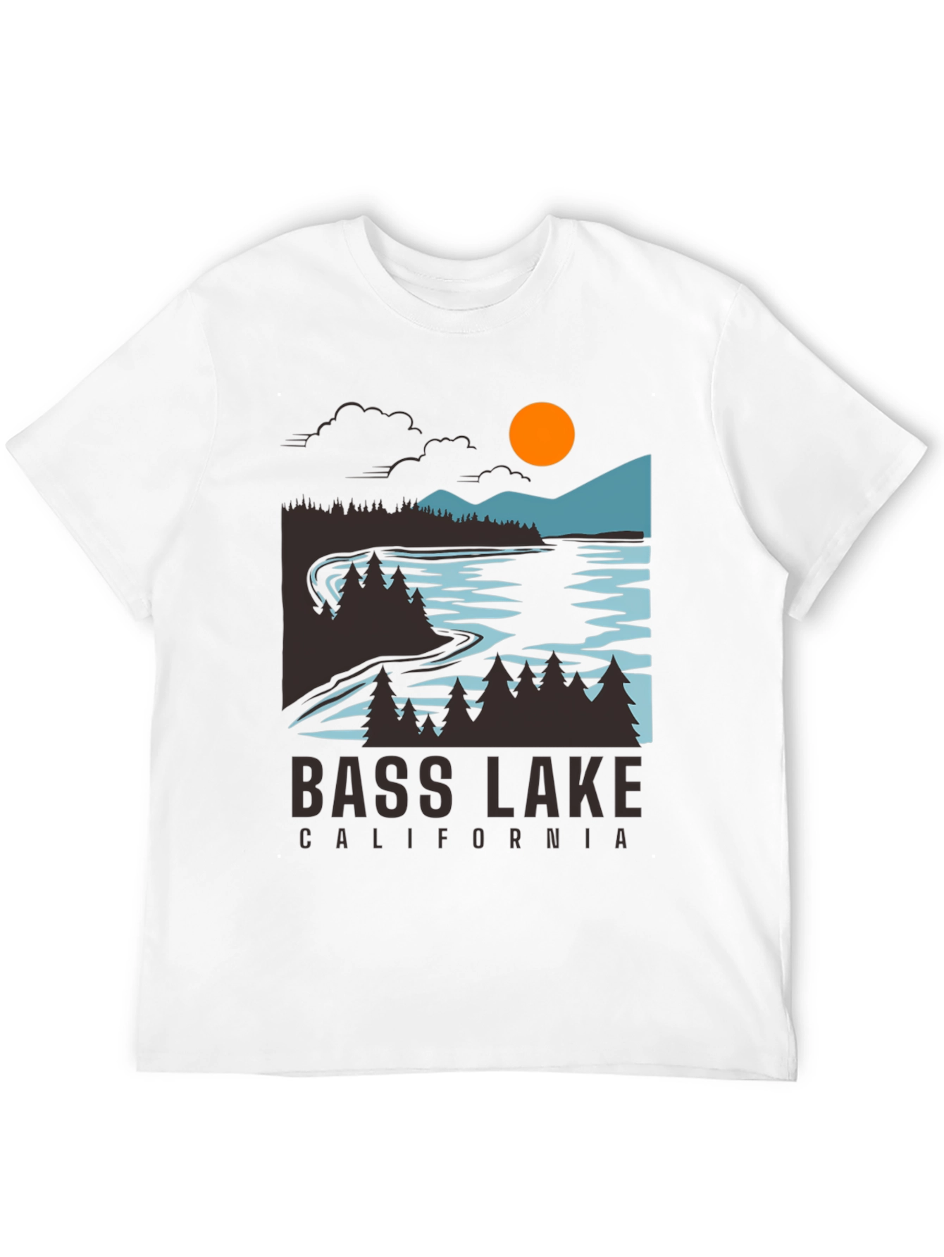 Bass Lake California T-Shirt - Nature Graphic Tee