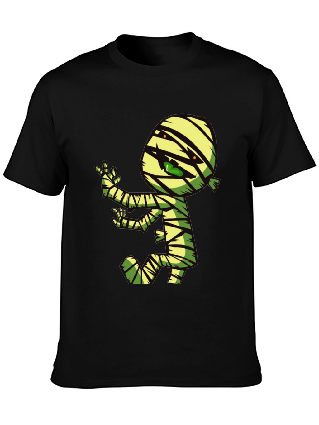 Cartoon Mummy Graphic T-Shirt - Spooky Fun!