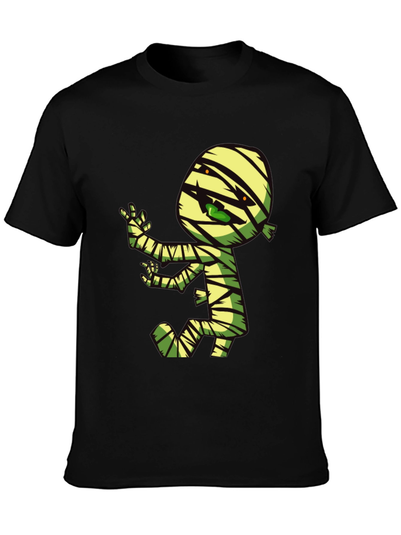 Cartoon Mummy Graphic T-Shirt - Spooky Fun!