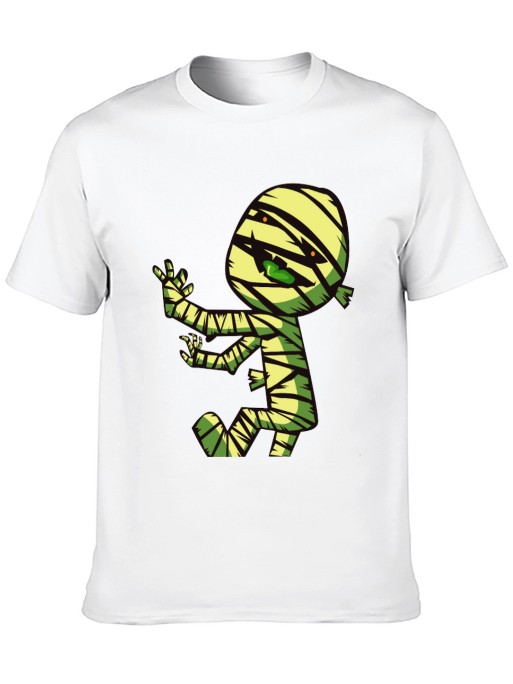Cartoon Mummy Graphic T-Shirt - Spooky Fun!