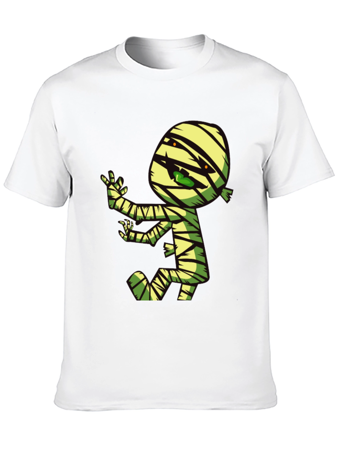 Cartoon Mummy Graphic T-Shirt - Spooky Fun!