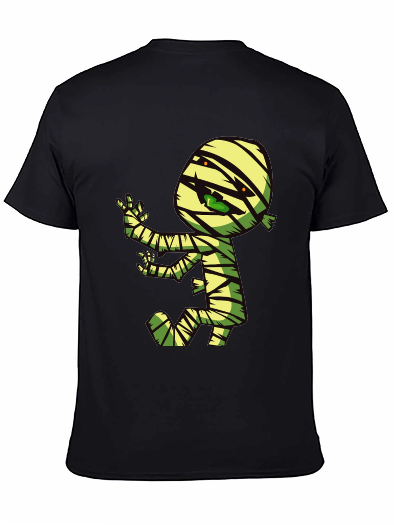 Cartoon Mummy Graphic T-Shirt - Spooky Fun!