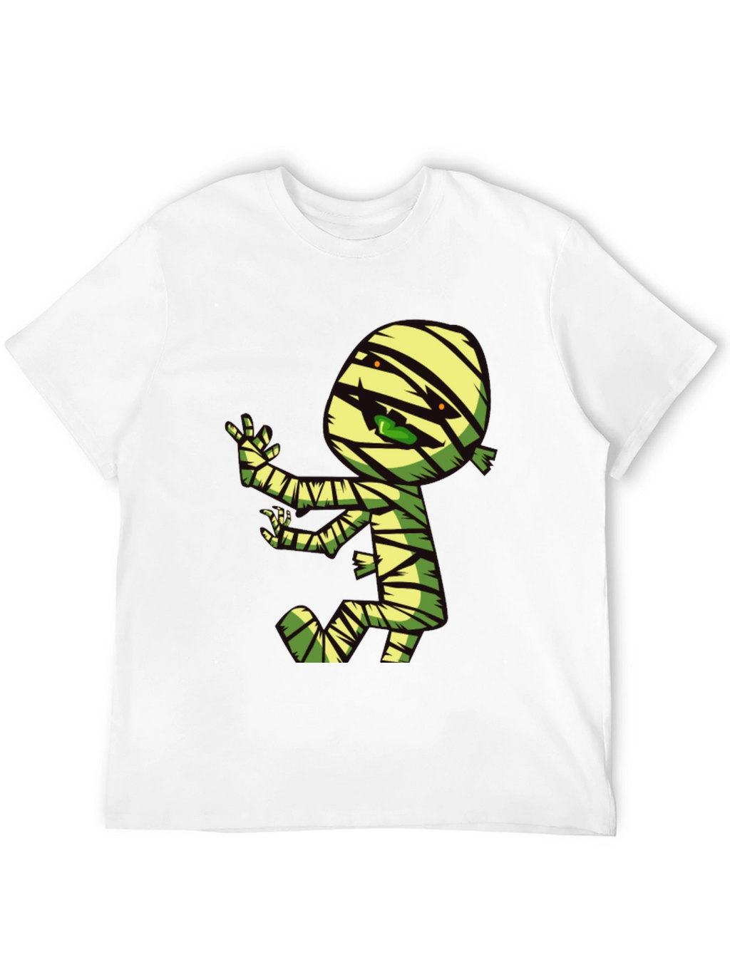 Cartoon Mummy Graphic T-Shirt - Spooky Fun!