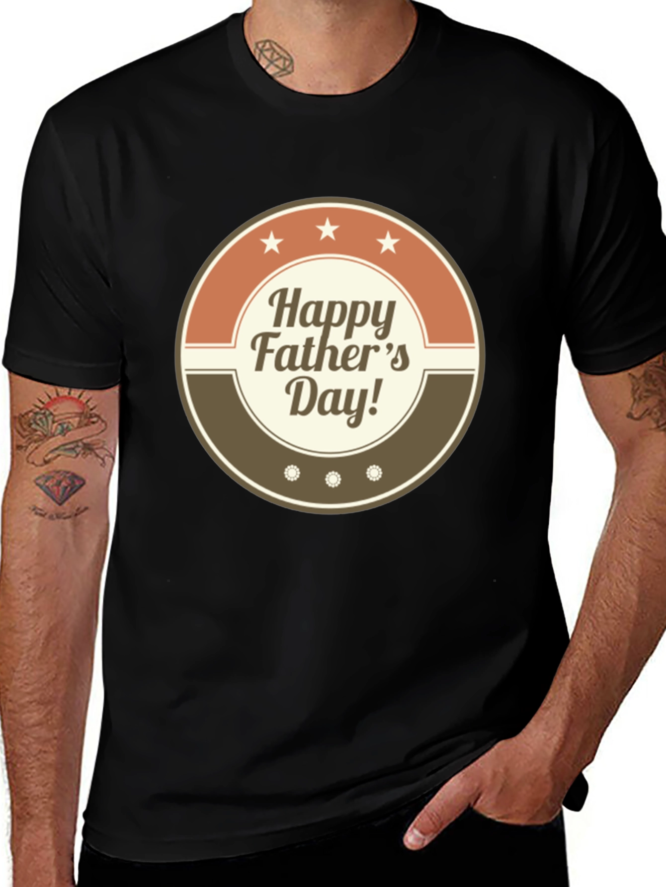 Happy Fathers Day Graphic T-Shirt - Stylish Dad Tee