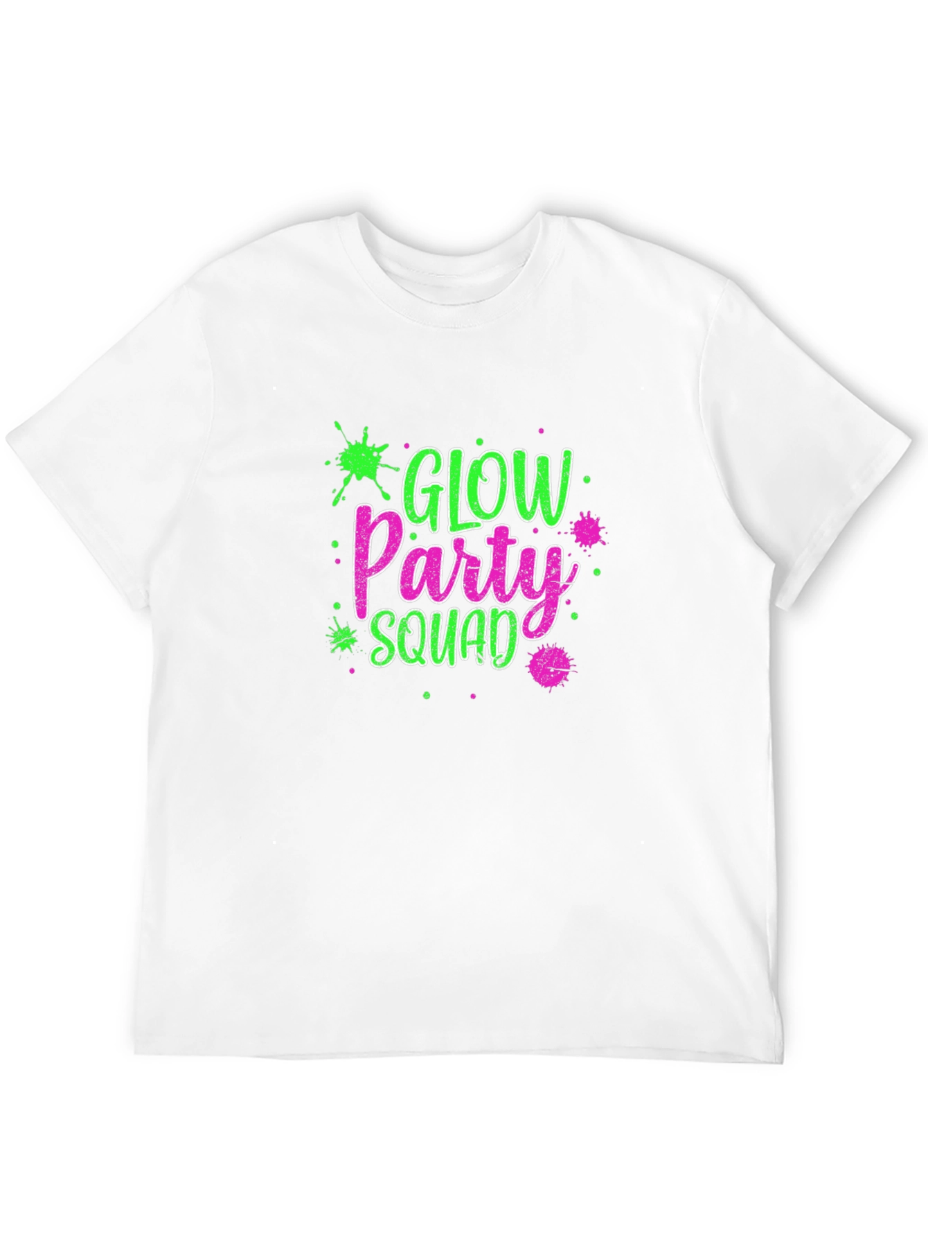 Glow Party Squad Black T-Shirt