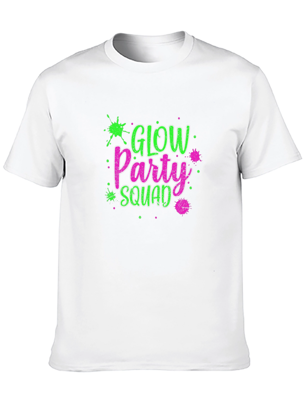 Glow Party Squad Black T-Shirt