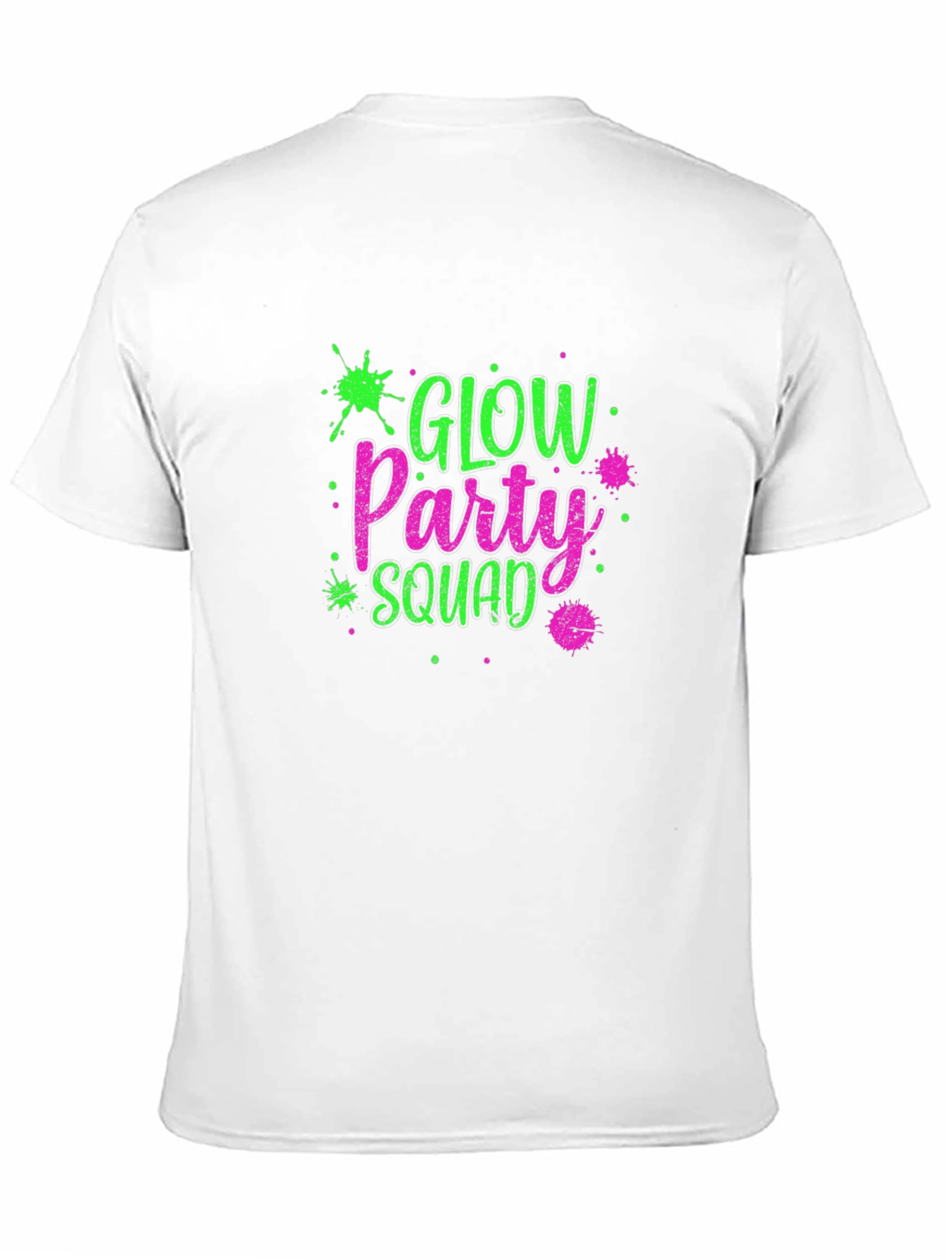 Glow Party Squad Black T-Shirt