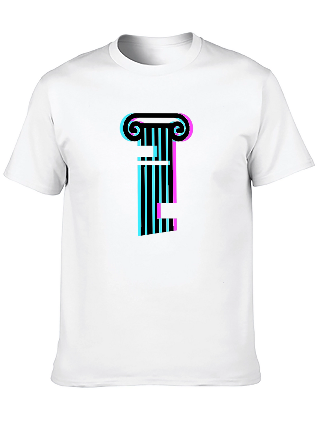 Vaporwave Column Black T-Shirt